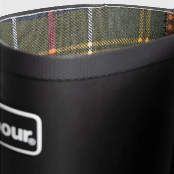 NWB BARBOUR Abbey Tall Wellington Black Rain Boot - Size: 10 | EU 42 - Picture 6 of 8